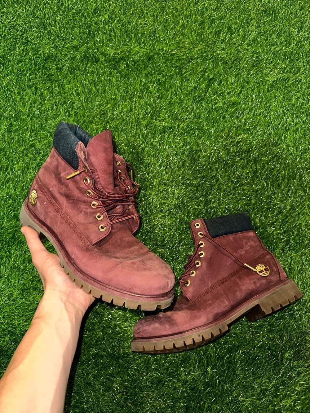 Timberland 6-Inch Premium Boots Burgundy Nubuck